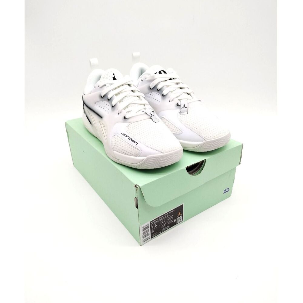 Jordan Heir Series Mesh Cage Basketball Shoes White Black Women's Size 7.5 Men 6